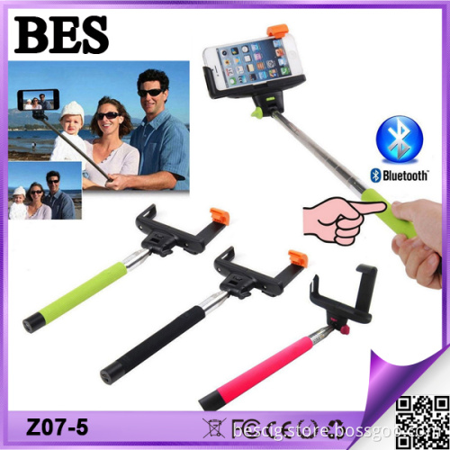 2014 Popular Selfie Stick with Bluetooth Shutter Button